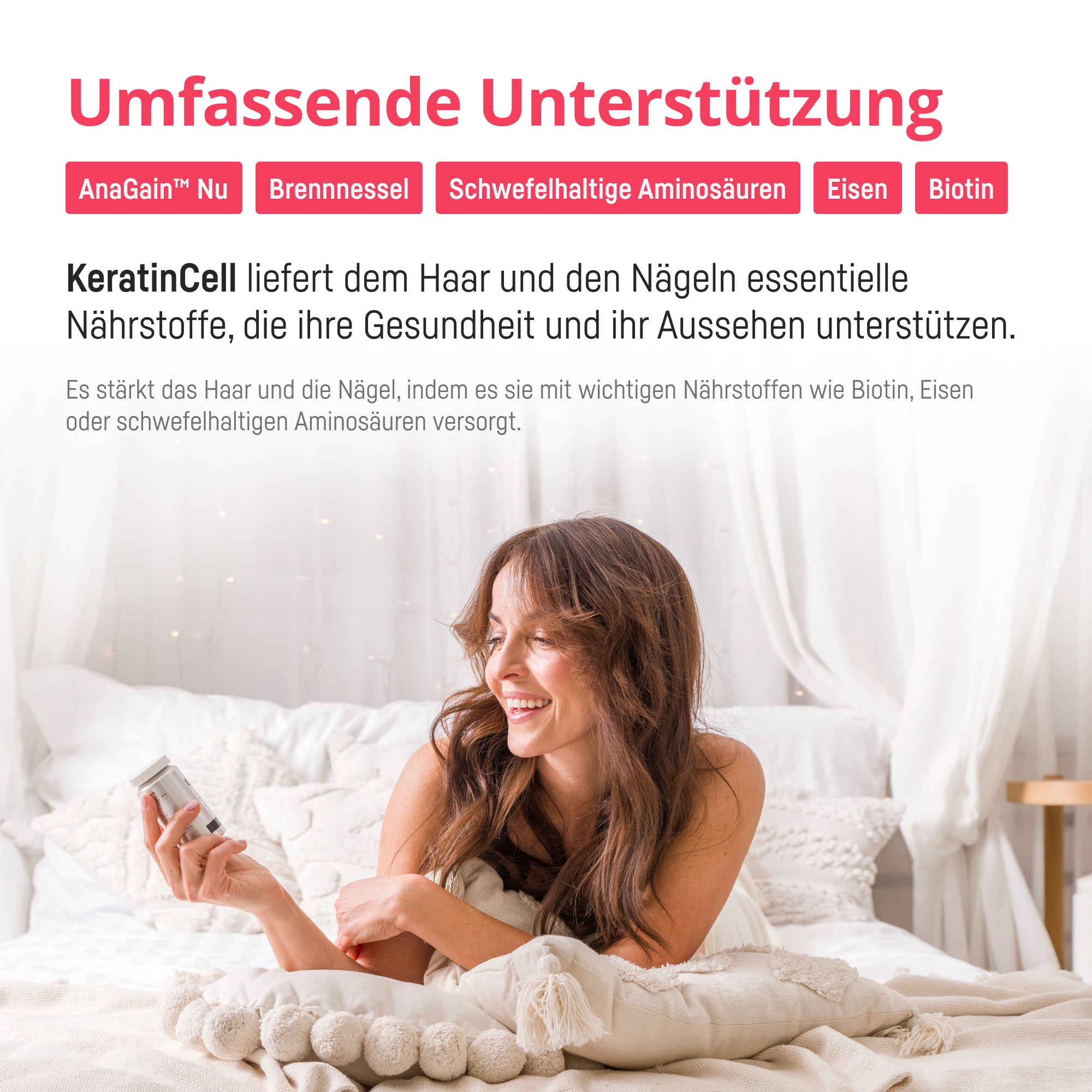 Bio Medical Pharma Hair Vitamins with Biotin, MSM & AnaGain – KeratinCell