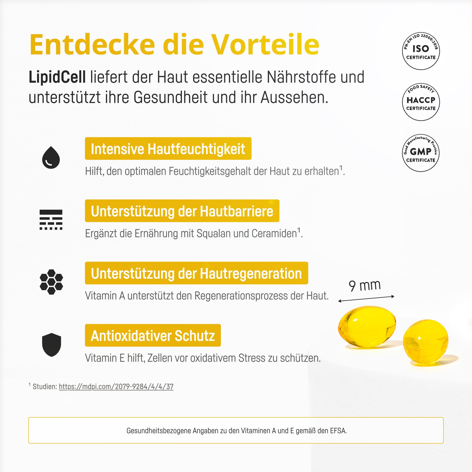 Bio Medical Pharma Squalene and Ceramides with Vitamins A & E – LipidCell