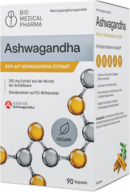 Bio Medical Pharma Ashwagandha KSM-66 Capsules – Root Extract & Withanolides