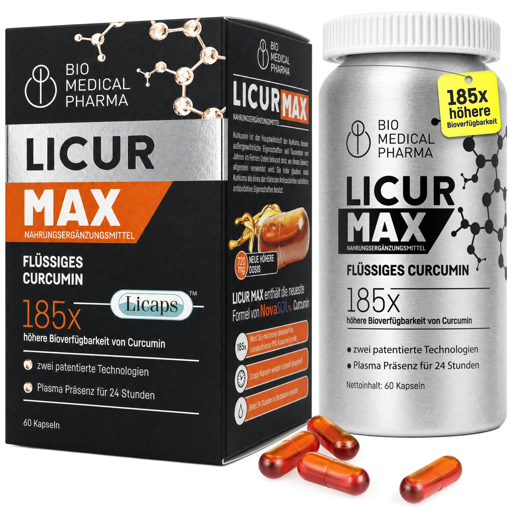 Bio Medical Pharma Liquid Curcumin Capsules – Licur Max 60