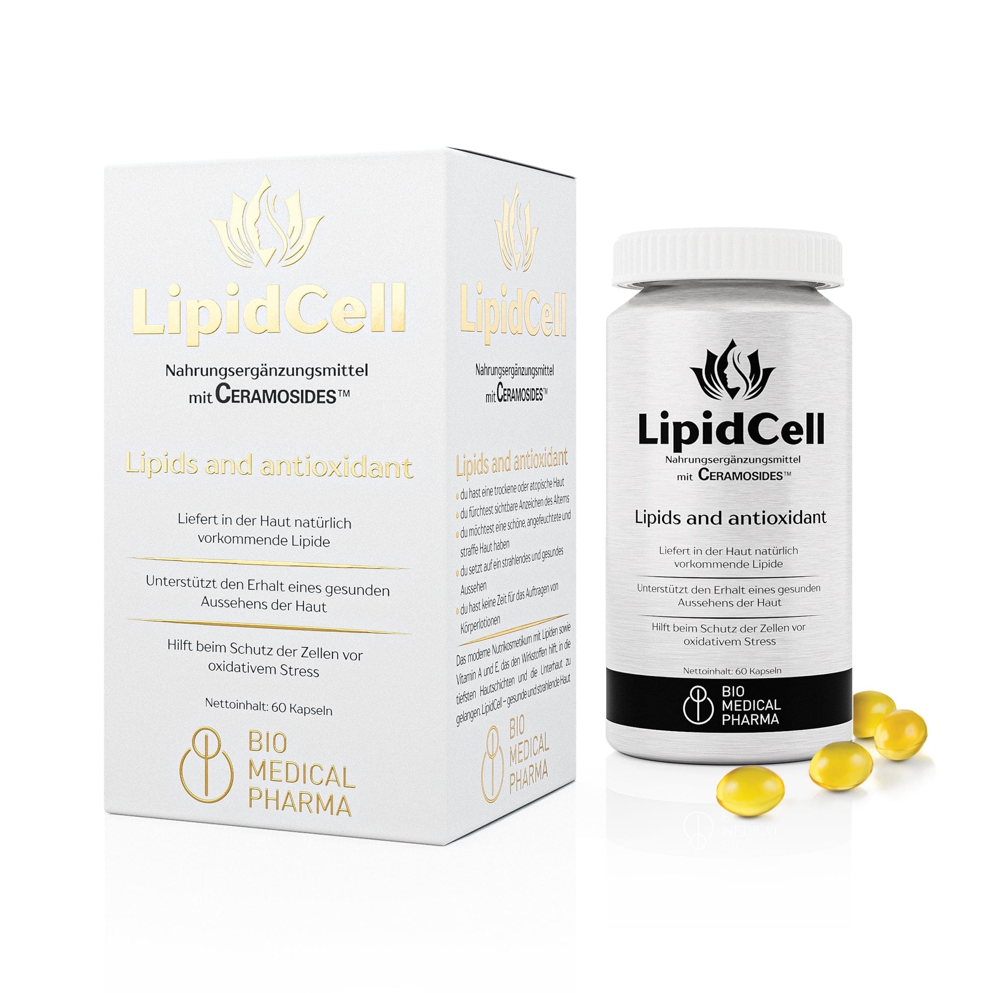 Bio Medical Pharma Squalene & Ceramide Capsules with Vitamin A and E – LipidCell